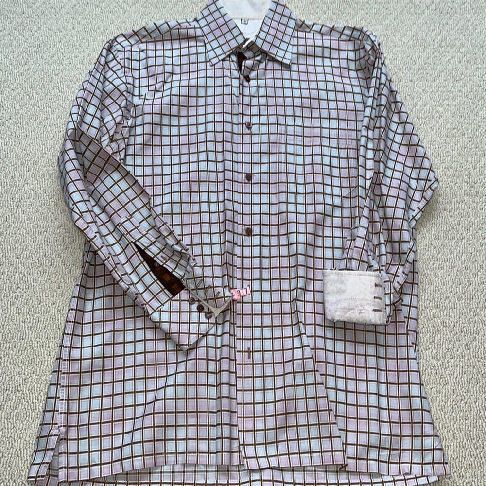 Visconti Uomo Ombre Button Down Shirt